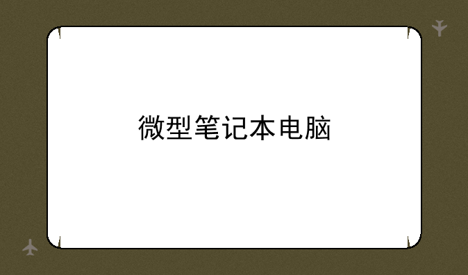 微型笔记本电脑