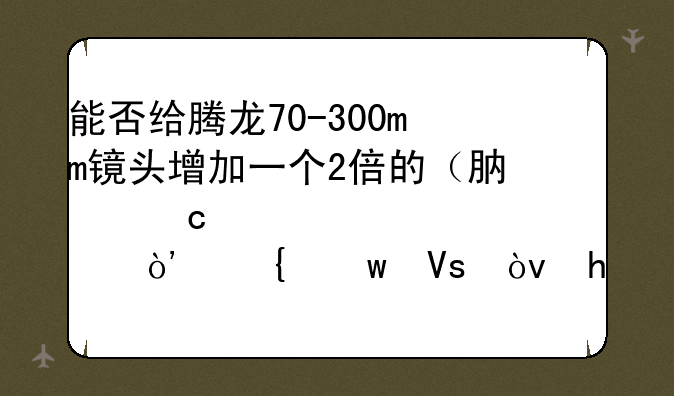 能否给腾龙70-300mm镜头增加一个2倍的（肯高、适马）增距镜？拍摄到远处树梢上的小鸟？