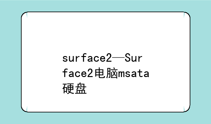 surface2—Surface2电脑msata硬盘