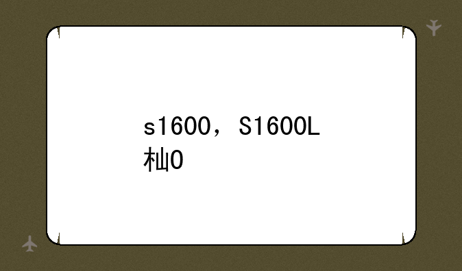 s1600，S1600L板料