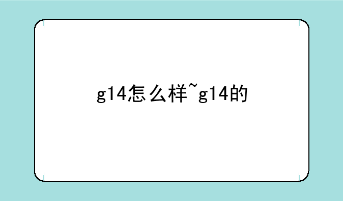 g14怎么样~g14的