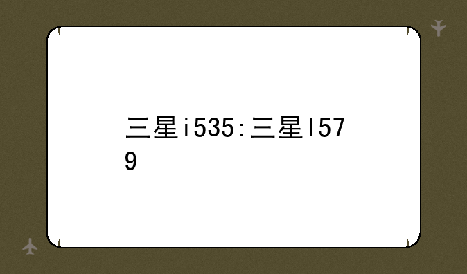 三星i535:三星I579